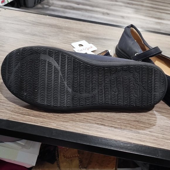 Cat & Jack ballerina shoes very dark blue girls' size 4 NWT - Picture 5 of 8